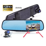 ESPEJO RETROVISOR CON DOBLE CAMARA DE GRABACION.